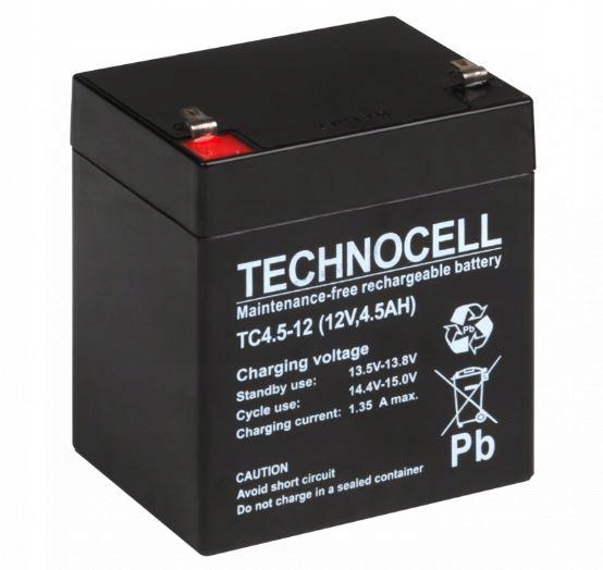 Akumulator Agm Technocell Serii Tc 12V 4,5Ah
