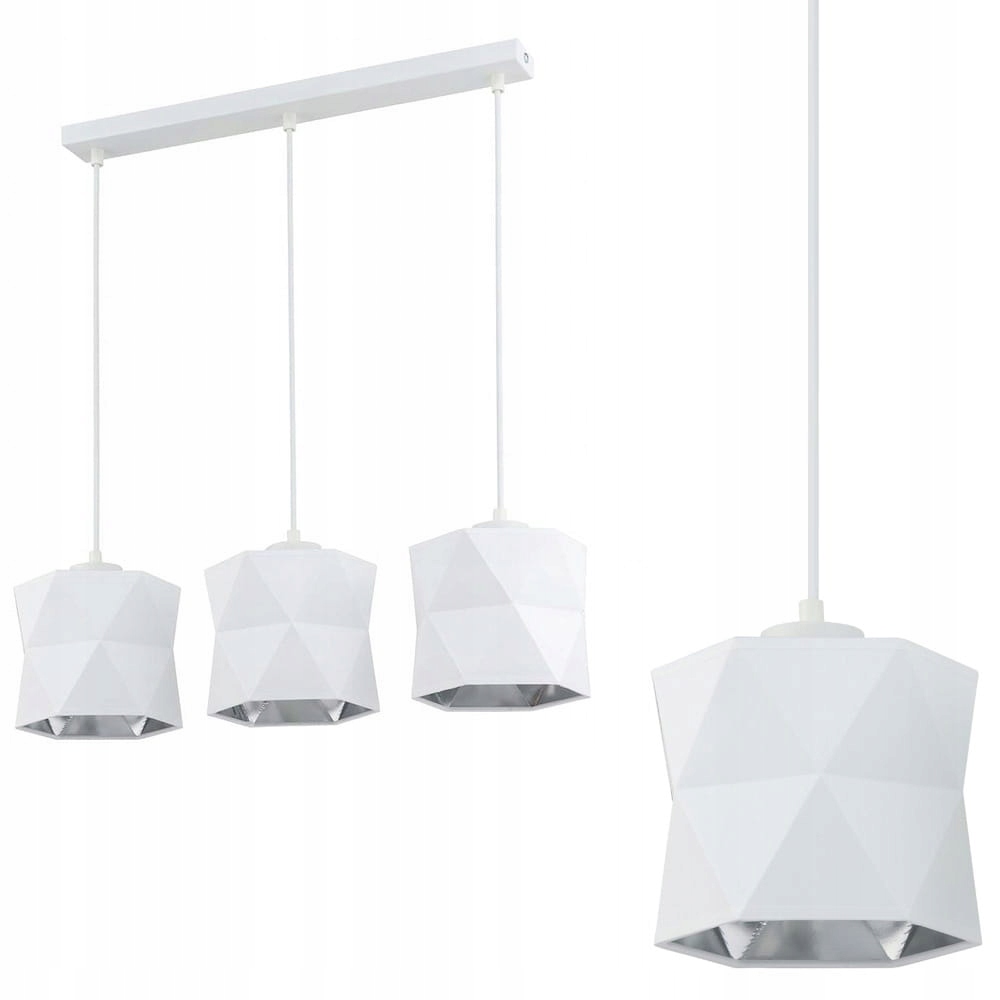 Lampa Sufitowa Wisząca Biała Siro 3251 Tk Lighting