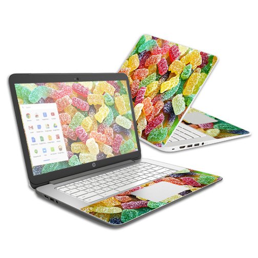 Skin for HP Chromebook 14 - Sour Candy MightySkins Protective, Durable, and Unique Vinyl Decal Wrap Cover Easy to Apply, Remove, and Change Styles Mad