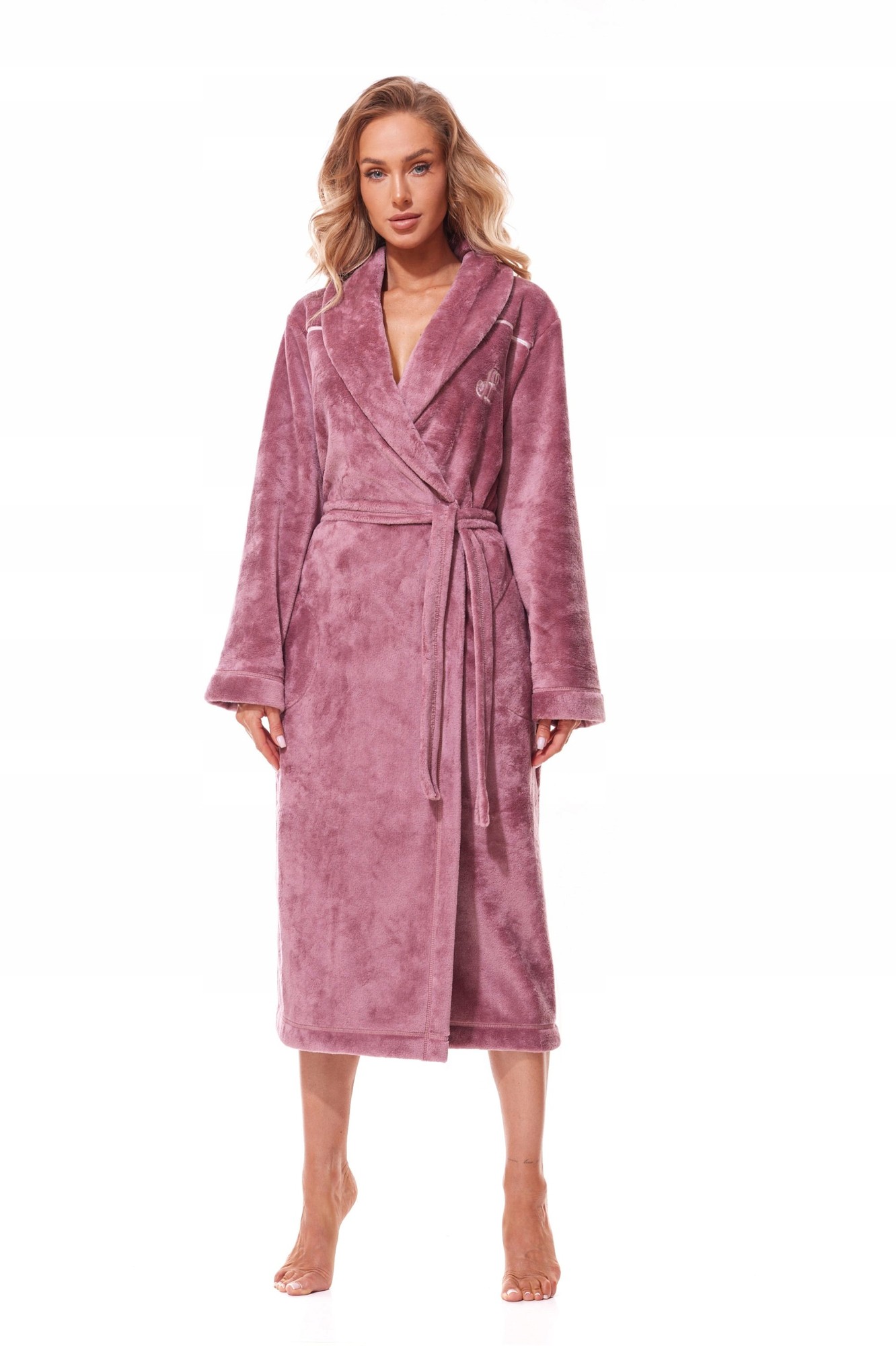 L&L Szlafrok Długi Lux 2312 Old-rose M