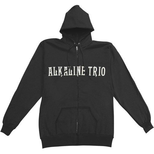 Zip Hoodie: Alkaline Trio - ALK3 Classic Heartskull Apparel Zip Hoodie - Black