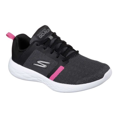 Skechers Performance Women's Go Run 600-15069 Sneaker, Black/hot Pink,7.5 M US