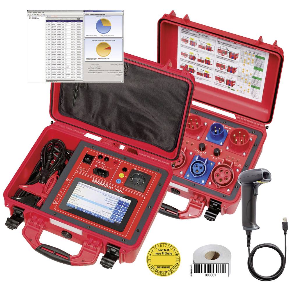 Benning 10236771 Equipment Tester Set for 1- & 3-Phase Testing