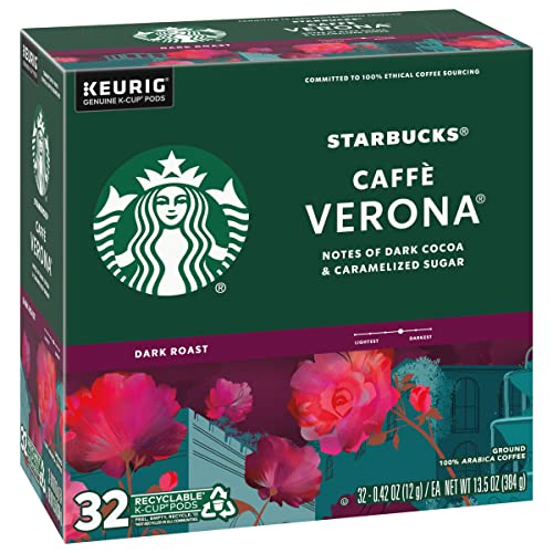 Starbucks Coffee Company Caffe Verona Coffee K-Cup Pods, Dark Roast Ground Coffee K-Cups, Dark Cocoa & Caramelized Sugar Flavor, 32 CT K-Cup Pods/Box thumbnail
