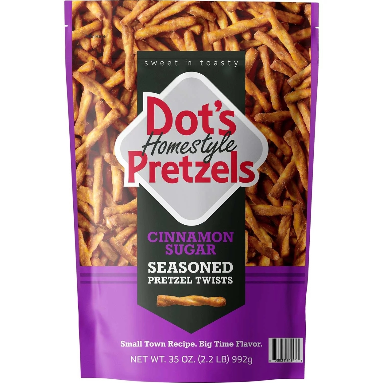 Dots Cinnamon Sugar Seasoned Pretzels (35 Ounce)