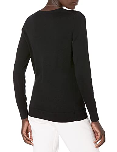 Amazon Essentials Women's Long-Sleeve Lightweight Crewneck Sweater (Available in Plus Size), Black, 3X thumbnail