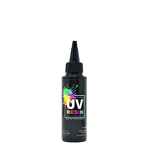 Counter Culture DIY Clear UV Resin 4oz – Fast Curing Resin for Jewelry & Crafts  2-Min Cure Time