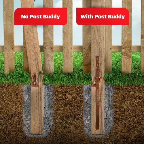 Pack of 8 Easy Fence Post Repair to Fix 4 Broken Wood Posts Fast and Simple to Install Effective LongLasting