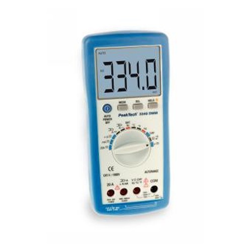 PeakTech Digital-Multimeter RMS 3¾-stelliges LCD/4000 Stellen 600 VAC 600 VDC 10 ADC (PeakTech 3340)