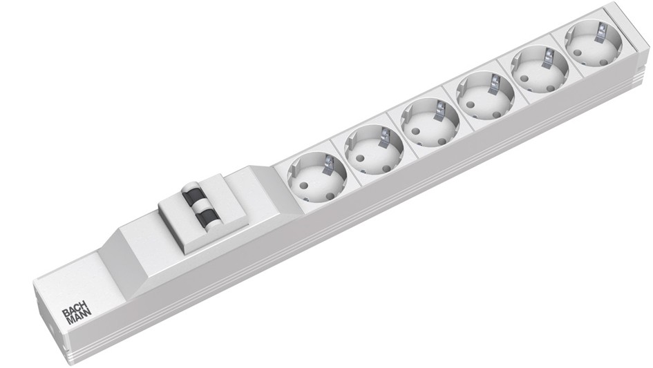 Bachmann 333.411 Power Distribution Unit (PDU) 6 AC Outlet(s) 1U...