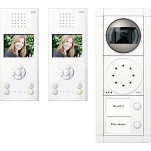 Ritto Rge1892470 Portier Video-Set Freisprechstelle 2 WE, WeiB/weiB