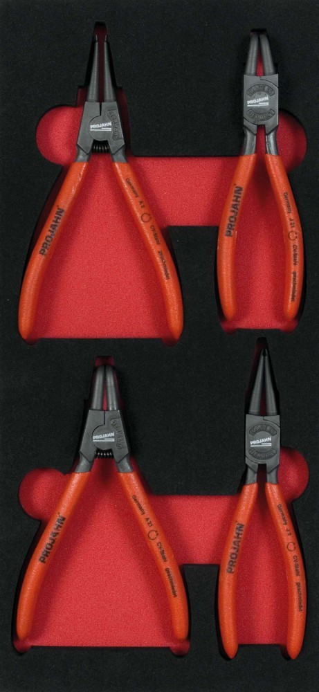 Projahn Sicherungsring-Zangen Einlage 4tlg Sicherungsring-Zangen Einlage 4tlg 5999-092