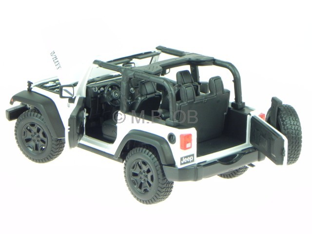 Jeep Wrangler 2014 Offen Weiss Modellauto 31610 Maisto 1:18