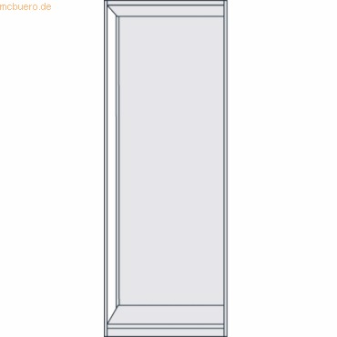 Büroregal Progress 500 Grundregal BxTxH 75x60x225cm Leer Mit Rückwand Lichtgrau