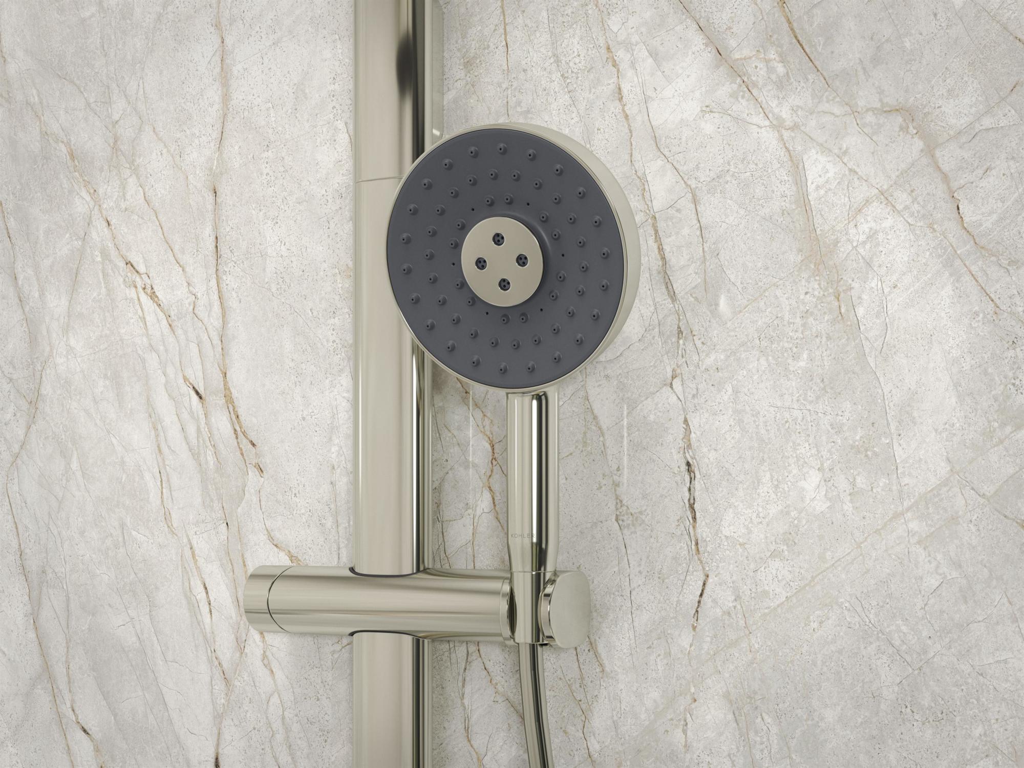 Kohler K-26282-G Statement 1.75 GPM Multi Function Hand Shower with MasterClean Sprayface and Katalyst Air Induction Technology Vibrant Brushed Bronze