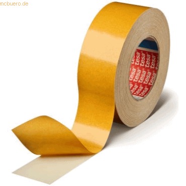 Tesafix Doppelseitiges Klebeband 4964, 38 Mm X 50 M Reißfester Gewebeträger, Beidseitig Mit Kautschukklebmasse (04964-00033-00)