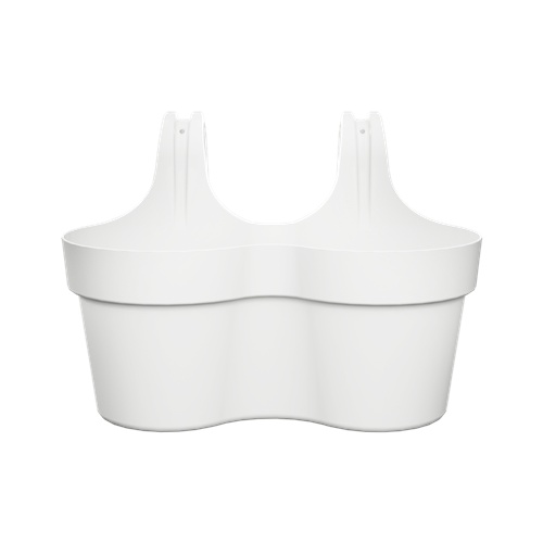 Hadley Louvre Duo Balcony Hanger, White