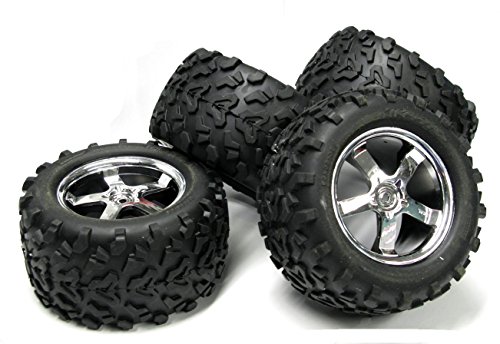 T-maxx 3.3 Tires 4973 5373 (assembled 4 Wheels 6.3