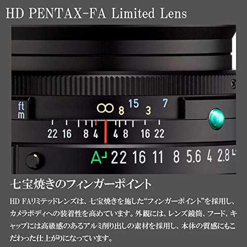 HD PENTAX-FA 43mmF1.9 Limited Black Standard Fixed Focus Lens 20140 thumbnail