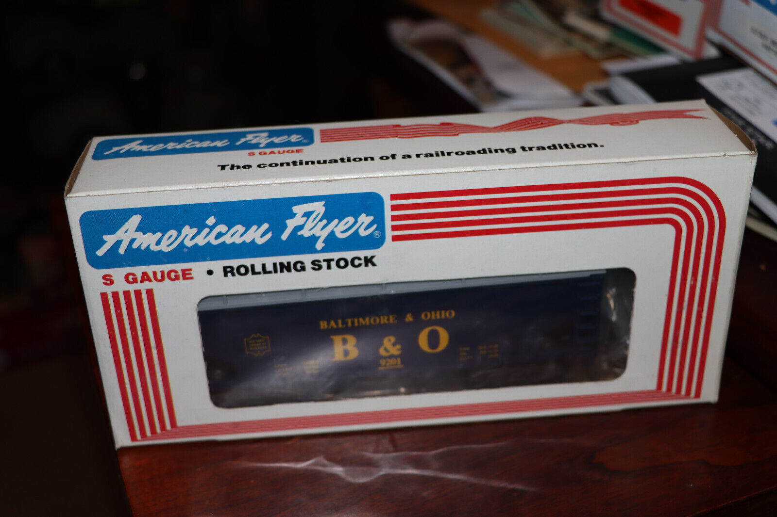 American Flyer 4-9201 S Scale Baltimore & Ohio Covered Hopper in EXCELLENT COND.