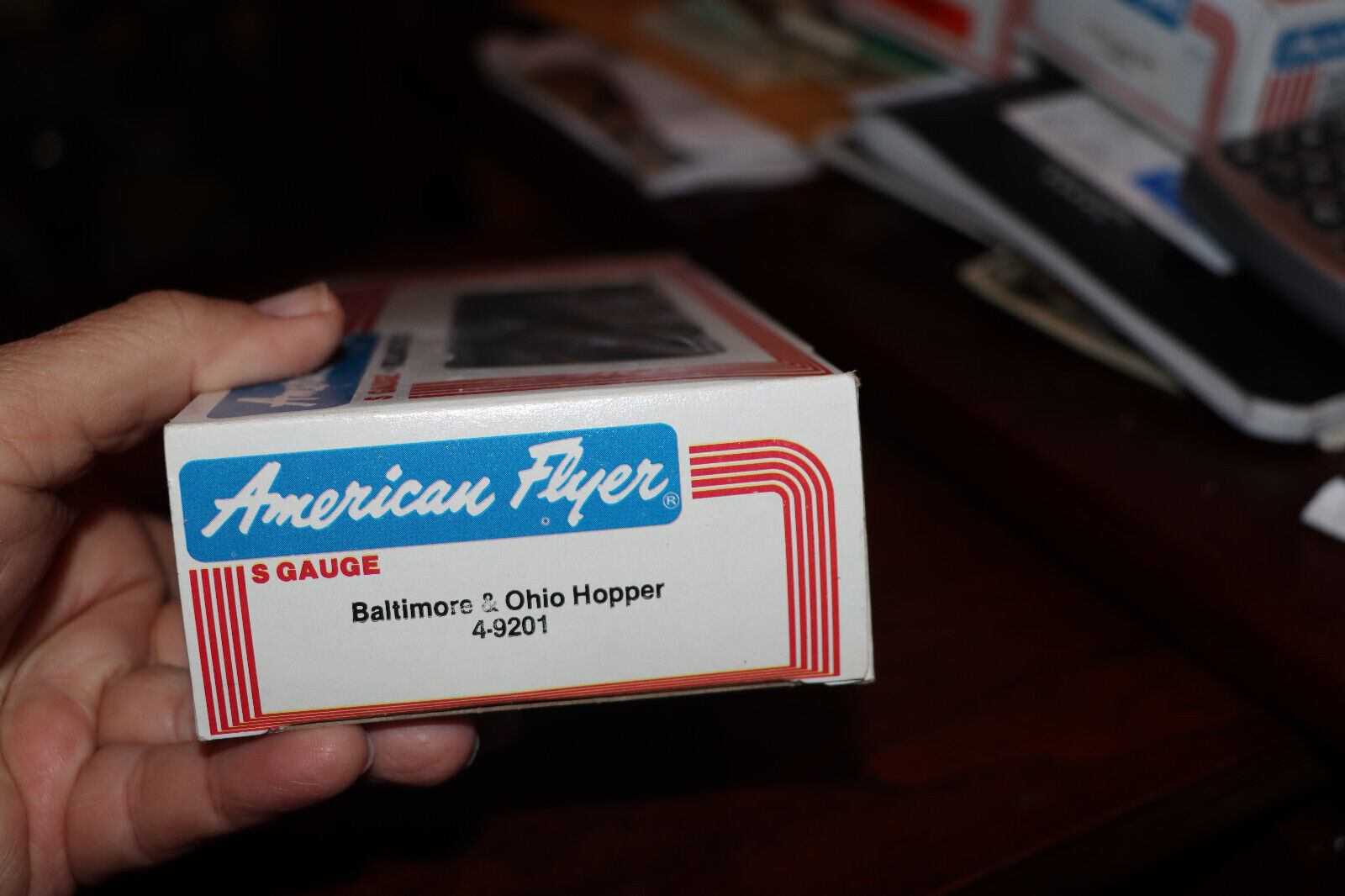 American Flyer 4-9201 S Scale Baltimore & Ohio Covered Hopper in EXCELLENT COND. thumbnail