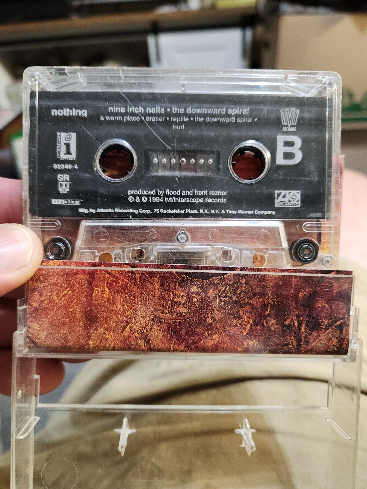 Nine Inch Nails - the Downward Spiral Club Cassette 1994 W/ Slipcover NOT TESTED