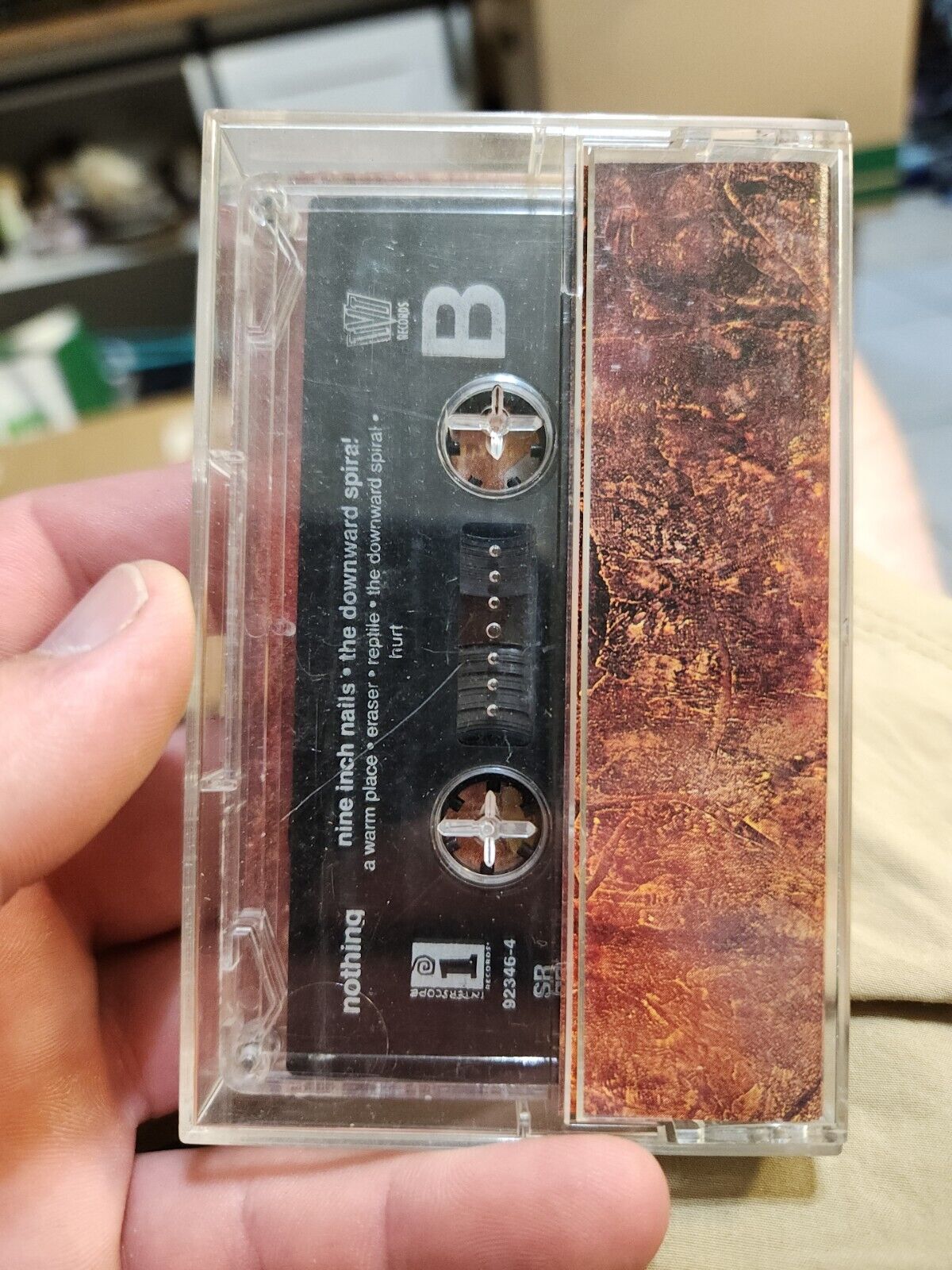 Nine Inch Nails - the Downward Spiral Club Cassette 1994 W/ Slipcover NOT TESTED thumbnail