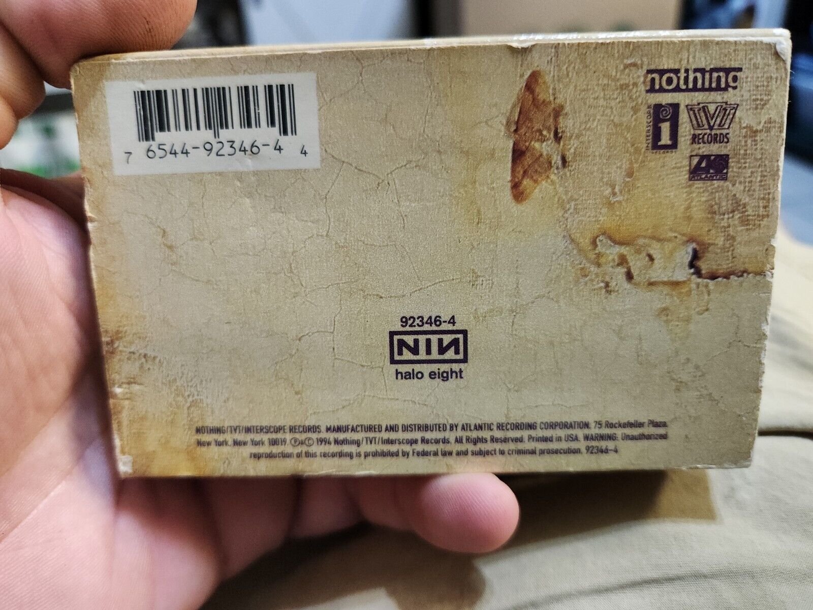 Nine Inch Nails - the Downward Spiral Club Cassette 1994 W/ Slipcover NOT TESTED thumbnail
