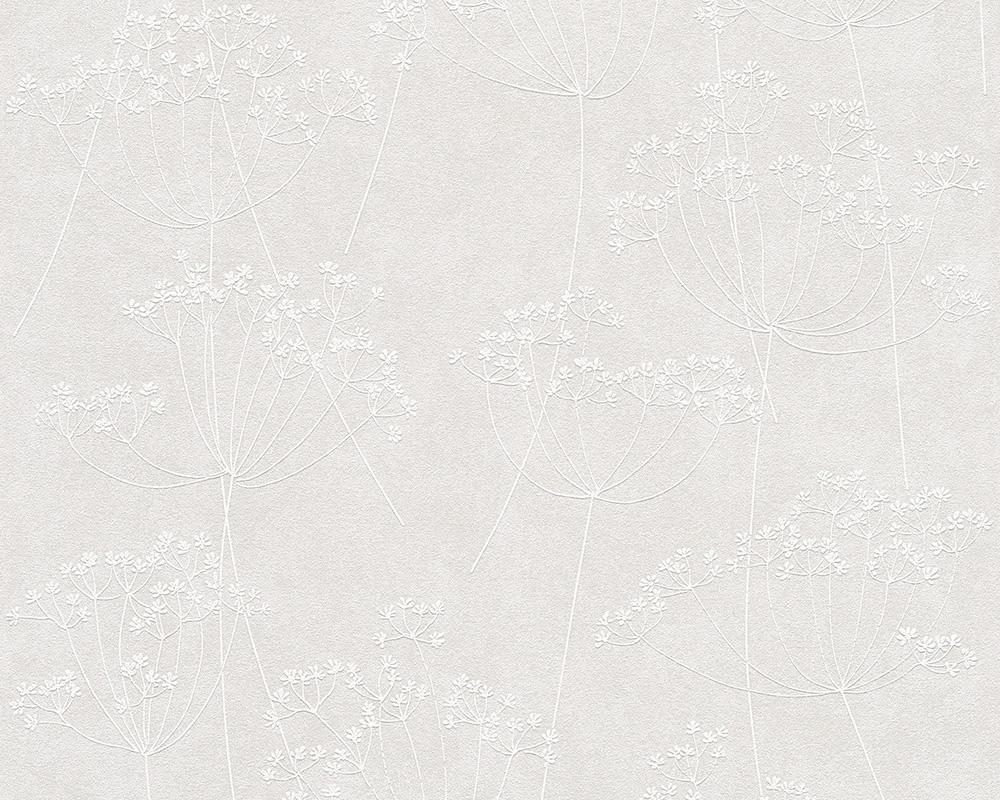 Memory 2 Tapete - Material: Vlies (glatte Oberfläche) in WeiB-grau, Creme-weiB (Nr. 1507-7153)