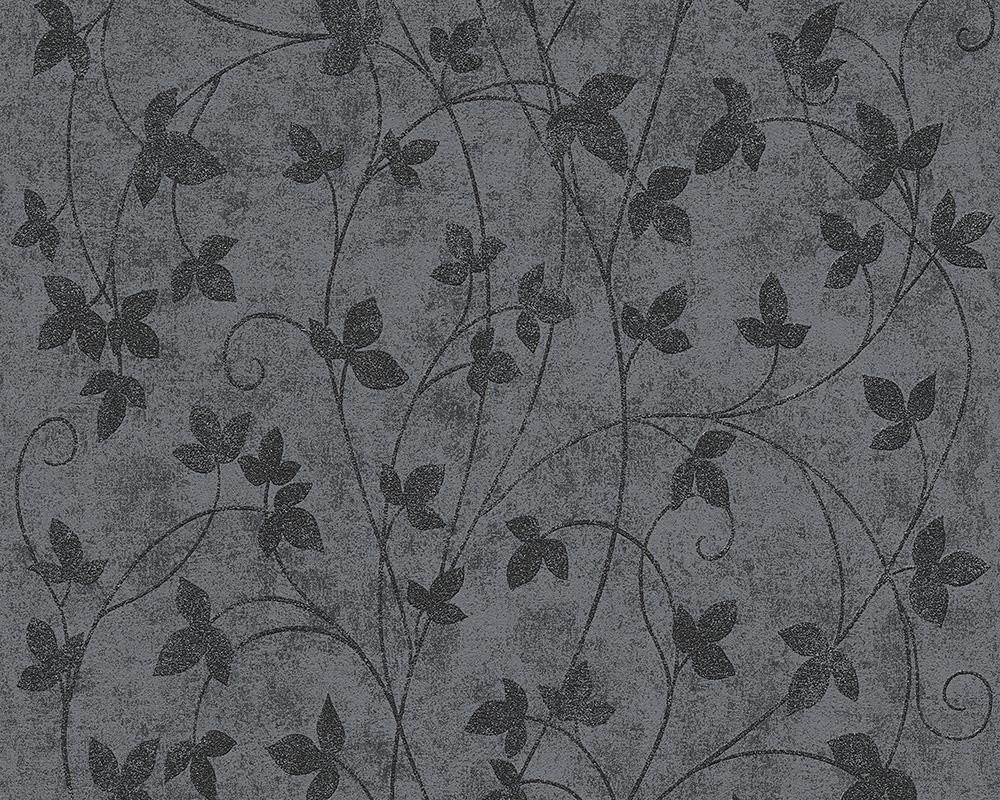 Memory 2 Tapete - Material: Vlies (mit Glitzerpartikeln) in Anthrazit (mit Glitzer), Grau (Nr. 1507-