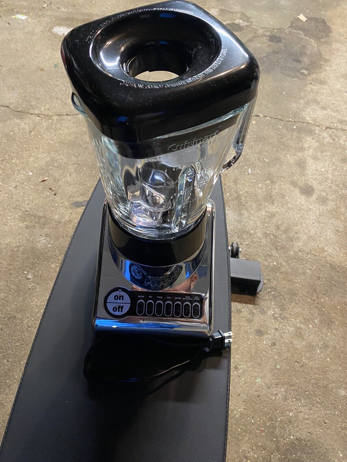 Cuisinart PowerBlend Duet Blender Food Processor BFP-10CH  Chrome Black 7 Cup