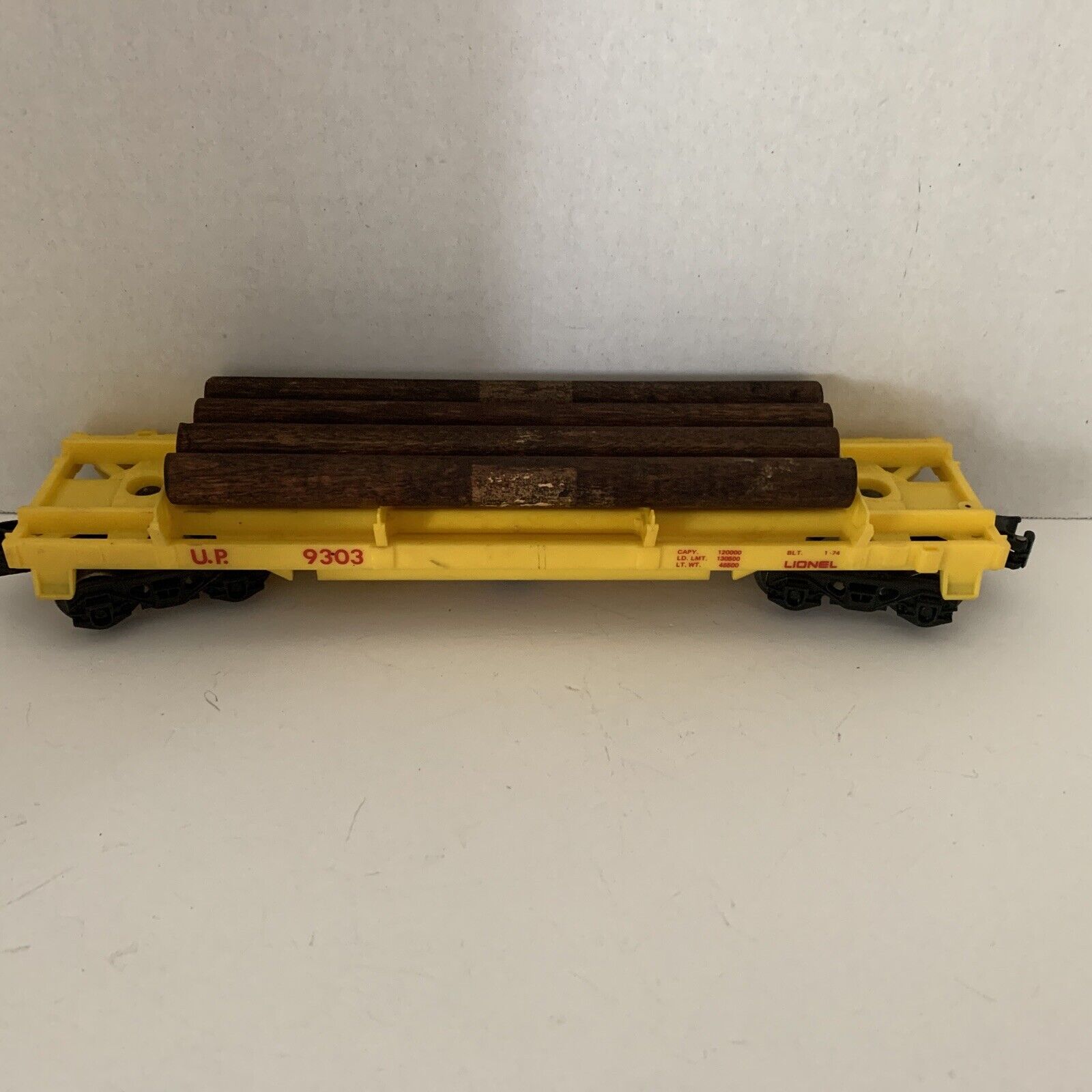 Lionel Train 6-9303 Operating Log Dump Car W/Logs & Bin Parts Only thumbnail