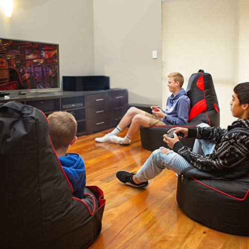Gaming Bean Bag Chair for Adults [Cover ONLY No Filling] with High Back - Fun Gaming Sofa - Big Bean Bag Chairs for Teens - Dorm Chair - Gamer Beanbag