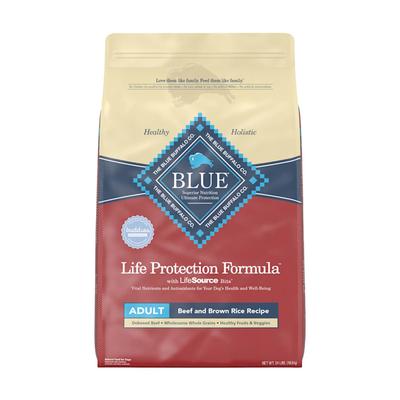 Blue Buffalo Life Protection Formula Natural Dry Dog Food  Beef & Brown Rice  24-lb. Bag
