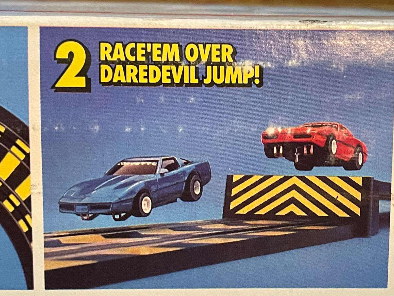 1989 Vintage Tyco Sky Climber Cliff Hangers Slot Car Track in Box No. 6229 XLNT thumbnail