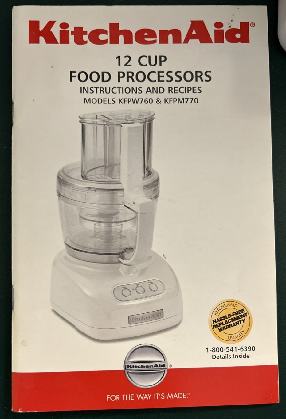 KitchenAid Food Processor Juicer Accessories 12-Cup & 4-Cup Bowls KFPW760 White thumbnail