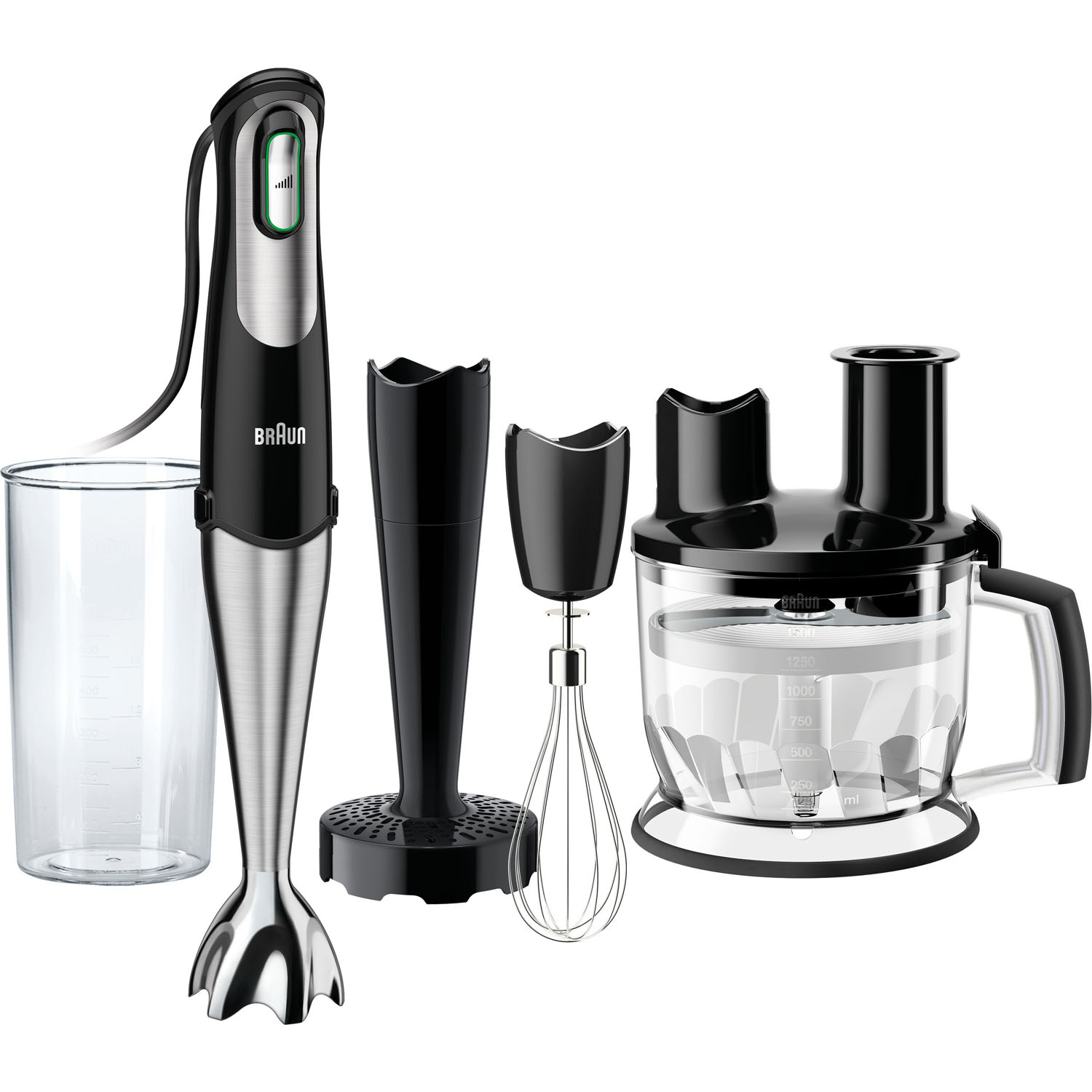 Braun MultiQuick 7 Smart-Speed Hand Blender with 6-Cup Food Processor