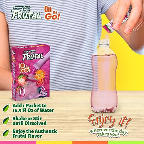 Powdered Drink Mix Tropical Berries Flavored - Sugar Free! – Tropical Berries Packets (30 Count of Stick Packs) - Frutal on-the-Go! thumbnail