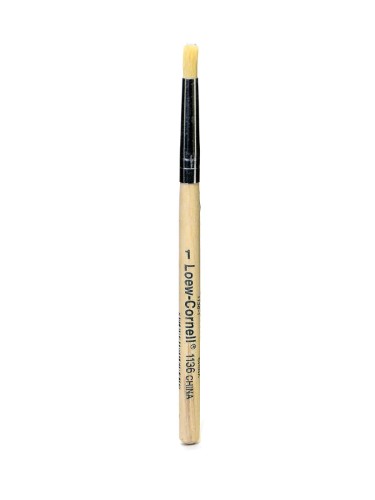 Loew Cornell Series 1136 Stencil Brush 1, Pack of 12 (PK12-1136-1)
