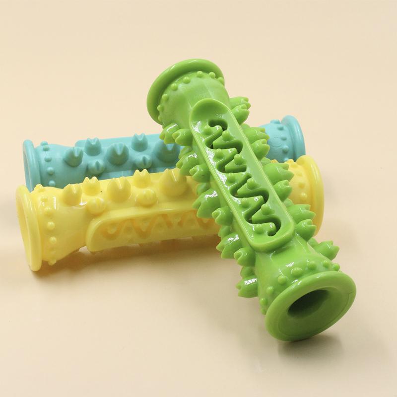 Dog Toothbrush Chew Toy Stick Soft Rubber Molar Interactive Dogs Toys for Small Dogs Durable Chewing Leakage Food Toy