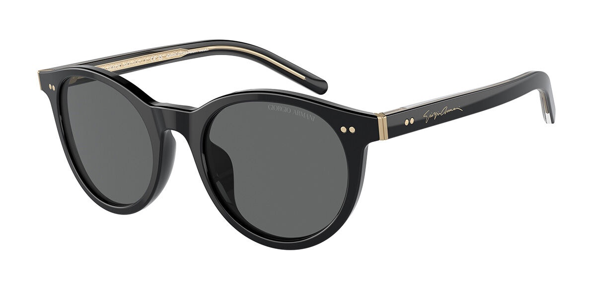 Giorgio Armani, Sunglasses, Female, Black, Size: 50 MM Black/Grey Sunglasses AR 8199U