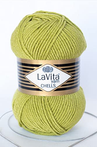 LaVita Yarn CHELLS Hand Knitting Yarn, 5-Pieces Pack, 100% Acrylic, 1 Ball 100 Gr, 170 Mt (9657) thumbnail