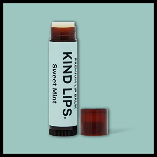 Kind Lips Lip Balm, Nourishing Soothing Lip Moisturizer for Dry Cracked Chapped Lips, Made in Usa with 100% Natural USDA Organic Ingredients, Sweet Mi thumbnail