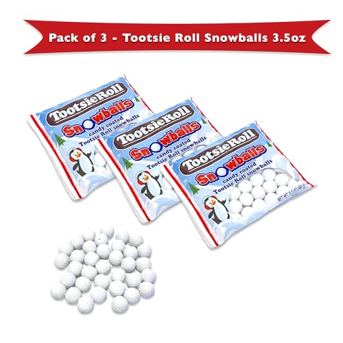Tootsie Roll Snowballs 3 Pack, Candy Snow, Snowballs Food, Christmas Tootsie Rolls, Christmas Candy Gluten Free Holiday Roll It Candy thumbnail