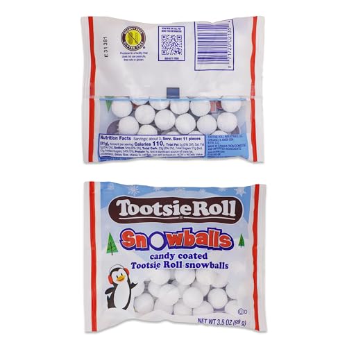 Tootsie Roll Snowballs 3 Pack, Candy Snow, Snowballs Food, Christmas Tootsie Rolls, Christmas Candy Gluten Free Holiday Roll It Candy thumbnail
