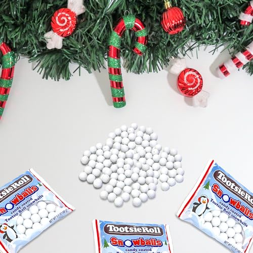 Tootsie Roll Snowballs 3 Pack, Candy Snow, Snowballs Food, Christmas Tootsie Rolls, Christmas Candy Gluten Free Holiday Roll It Candy thumbnail