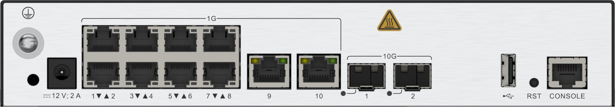 HUAWEI Huawei AP Controller AC650-256AP Mainframe (10*GE Ports, 2*10GE SFP+ Ports, with the AC/DC Adapter) (02355NCH)