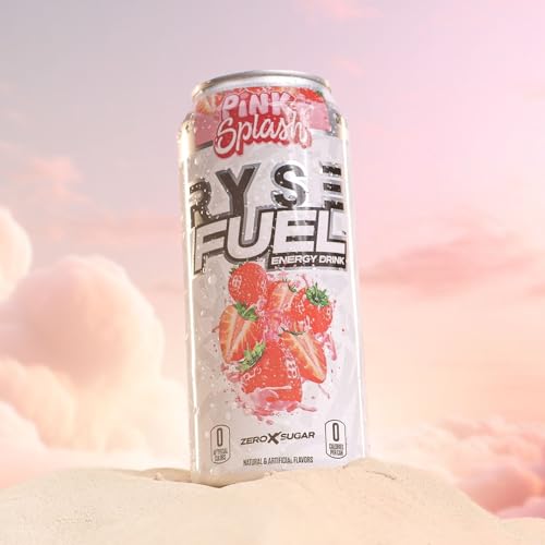 RYSE Fuel Sugar Free Energy Drink | Vegan Friendly, Gluten Free | No Fillers & No Artificial Colors | 0 Calories | 200mg Natural Caffeine | 12 Pack (P thumbnail