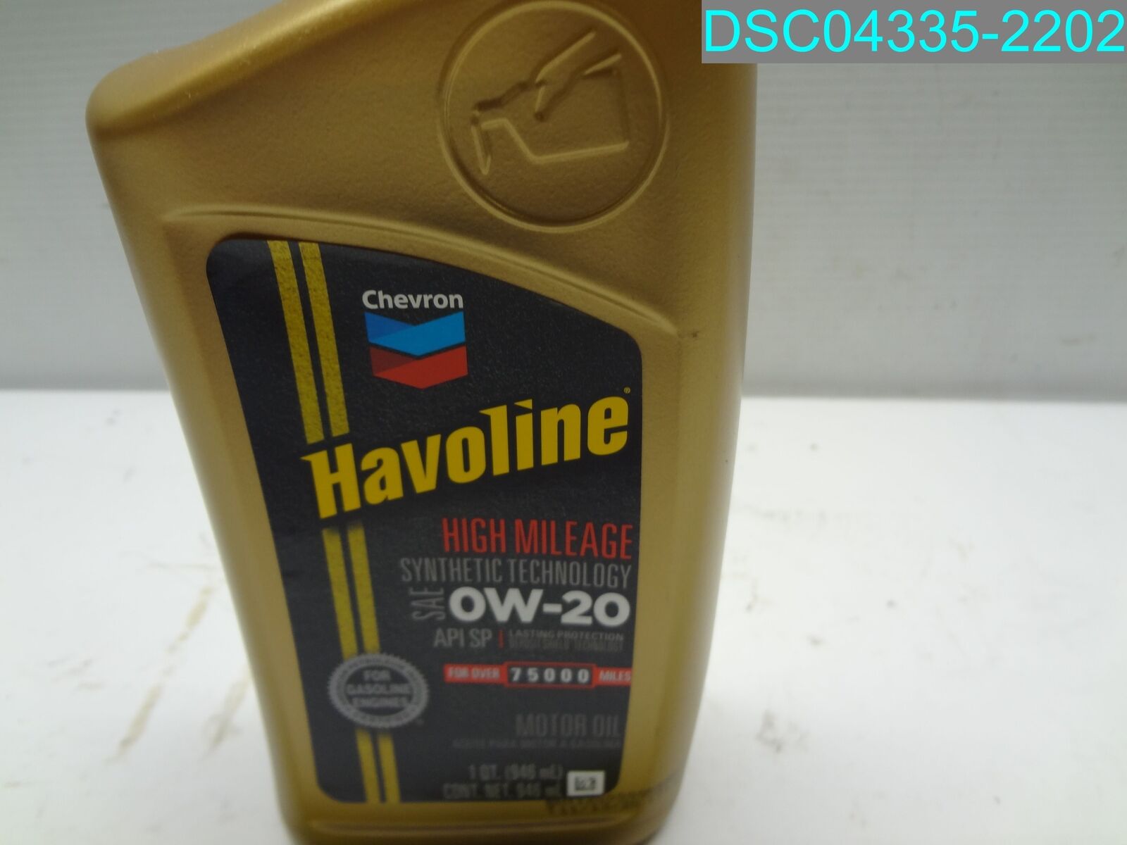 QTY=6 QT: (6 X 1 QT) Havoline 0W-20 High Mileage Synthetic Oil 076568791575 thumbnail