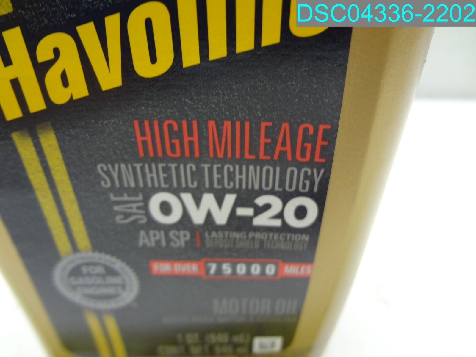 QTY=6 QT: (6 X 1 QT) Havoline 0W-20 High Mileage Synthetic Oil 076568791575 thumbnail